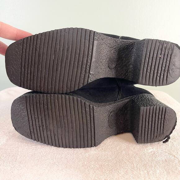 Pajar Canada Suede Shearling Lined Black Boots Size 6.5 - Picture 8 of 10